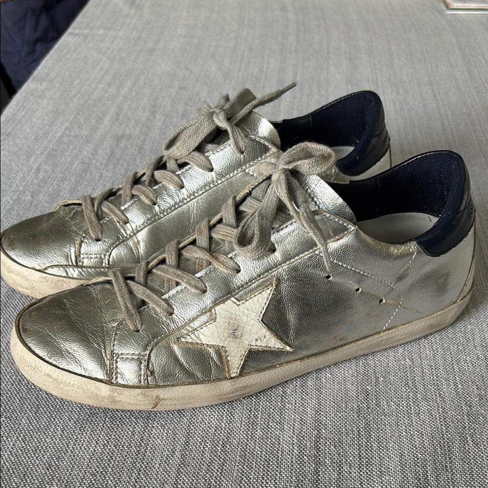 Golden Goose Silver Sneakers - Picture 6 of 10